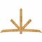 Ekena Millwork Alberta Rough Sawn Timber Gable Bracket, Western Red Cedar, 108"W x 63"H x 6"D x 6"F, 14/12 Pitch GBW108X63X0606ALB00RWR - alternate 1